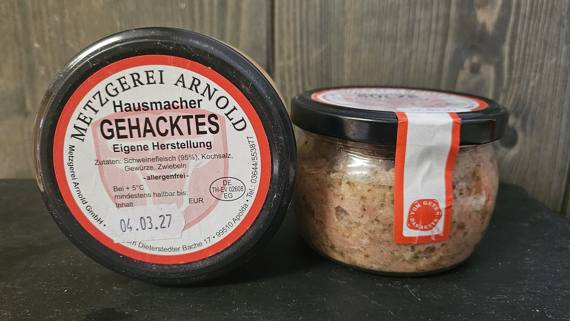 Hausmachergehacktes im Glas
